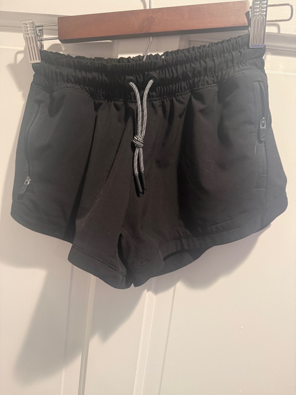 Athleta Black Girls' Elastic Waist Athletic Shorts with Drawstring